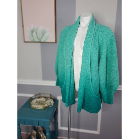 Women Knit Cardigan, 80s Cardigan - Picture 5 of 8